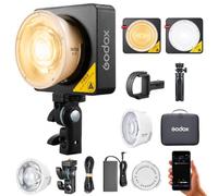 Godox ML100Bi Negro Kit 1(Lente 36°, Mini Trípode MT01, Soporte Power Bank)