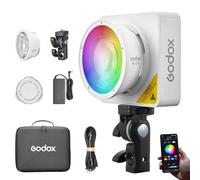 Godox ML100R Luz de Vídeo, 1800K-10000K CRI97+ TLCI98+ 14 Efectos RGB Continuous Light para Estudio/transmisión en Directo/Uso en Exteriores