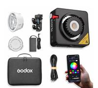 Godox ML100R Luz de Vídeo LED RGB Portátil, 1800K-10000K, CRI 95 TLCI 95, 100W, HSI RGBW 14 FX, Control App Bluetooth, para Streaming Vídeo Fotografía