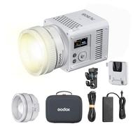 Godox ML150Bi - Luz LED de video bicolor 2800K-6500K, 11 modos FX 61,054 Lux @1 m CRI 96 soporta control de aplicación, NFC, DMX