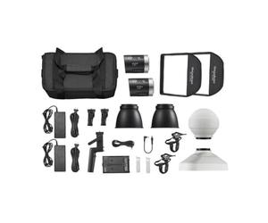 Godox ML30Bi Duo - Kit de luz LED compacta de 40 W para fotografía y grabación de vídeo, solución de iluminación Profesional con Ajuste de Temperatura de Color y Control de aplicación