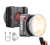 Godox ML40Bi Bi-Color Pocket LED Video Light, 60W, 2800K-6500K, CRI≈96, batería incorporada de 4800 mAh, parte trasera magnética, aplicación y control NFC, portátil para YouTube/TikTok/Fotografía