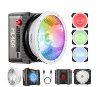 Godox ML40R LED RGB portátil, luz COB de Palma, batería incorporada, Control App/NFC, Compatible con Montura Godox, iluminación compacta para Youtube y fotografía