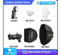 Godox ML60II Bi accesorios AK-B01 AK-B02 adaptador de batería ML-CD15 cúpula de difusión ML-SF3030 AD-S60S Softbox MLP36K lente de foco ML-CD15