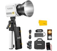 Godox ML60IIBi 70W Bi-Color LED Video Luz, 2800K-6500K CRI 96+ TLCI 97+ App Control LED Luz Continua para Iluminación de Estudio de Fotografía con Batería Accesorios Kit AK-B01 Mango de Soporte