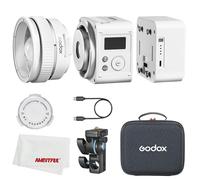 Godox ML80BI LED Video Light, 2800K-6500K Bi-Color Video Iluminación Kit, 29600 Lux CRI 96+/TLCI96+, control de la aplicación, con reflector de objetivo ML-Z Zoom y batería ML-BA 6600mAh, carga USB-C
