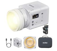Godox ML80Bi - Luz LED de video bicolor 2800K-6500K, 11 modos FX 29600 Lux @1 m CRI 96 soporta control de aplicación, NFC