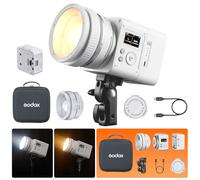 GODOX ML80Bi - Luz LED de Video con batería Bicolor 2800-6500K CRI/TLCI 96+, Sistema magnético de Montaje rápido, 11 Efectos FX, atenuación 0-100% para luz de videorgrafía para vlogging y filmación