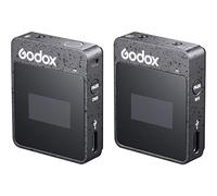 GODOX MoveLink II M1 - Sistema de micrófono inalámbrico compacto para cámaras y smartphones, color negro