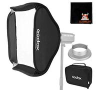 GODOX Plegable Softbox Apto para Estudio Flash 80 cm x 80 cm / 32 x 32 con Bowens Mount Adatador (HS8080+SABW)