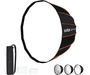GODOX QR-P120 Softboxes Parabólicos Profundos de 120 cm / 47,24 Pulgadas con Montaje Bowens de Liberación Rápida para Godox SL-60W VL150 VL300 UL150 SL150WII SZ150R
