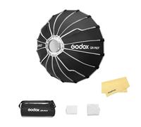 Godox QR-P60T 60cm/23.6 Pulgadas Softbox Parabólico de Liberación Rápida,Montura Bowen con Difusor Interior y Frontal,Ideal para en Exteriores y En Espacios Reducidos Tomas