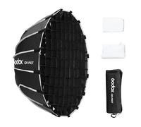 Godox QR-P60T - Softbox parabólico de liberación rápida con rejilla de | Bowens - Soporte con bolsa de transporte para difusor frontal e interior para Godox MS300 MS300-V SK400II QT400III SL60W