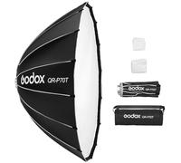 Godox QR-P70T Softbox de Profundidad parabólica de 70 cm/27,5 Pulgadas, Softbox Plegable de liberación con Soporte Bowens estándar y difusores para Flash Speedlite fotografía de luz Continua Retrato