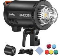 Godox QT400IIIM Luz de Flash de Estudio de Alta Velocidad de 400 W GN65 1 / 8000s Tiempo de Reciclaje rápido Sistemade 2.4G con luz de Modelado de 40W Montura Bowens para fotografía