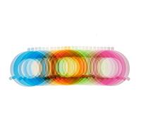 Godox R200-CF Juego de filtros de color Set de ajuste de temperatura de color Geles de color para Godox R200 Ring Flash Head