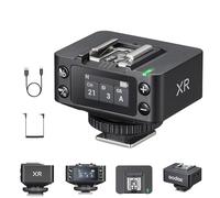 Godox Receptor de flash XR TTL, alcance de 100 m, batería integrada de 1270 mAh, cable de sincronización y cable USB-C, compatible con disparadores X3/X3Pro para Canon, Nikon