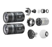Godox RS60 - Luz LED RGB kit de 2 + accesorios
