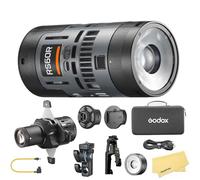Godox RS60R 1K Kit RGB LED Monolight con Control Bluetooth y DMX, CCT 1800K-10000K, CRI/TLCI Alto95+,Entrada USB-C de 60W, Diseño Compacto para Estudio Creativo, Fotografía e Iluminación en Exteriores