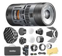 Godox RS60R 2K Kit RGB LED Monolight con Control Bluetooth&DMX, CCT 1800K-10000K,CRI/TLCI 95+,Entrada USB-C 60W,14 Modos FX, Diseño Compacto para Estudio Creativo,Fotografía,Iluminación en Exteriores