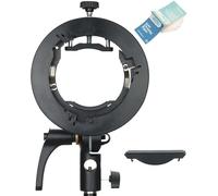 Godox S2 Bowens Mount Bracket S-Type Soporte de Flash | para Godox V1 V1Pro V860II AD200 AD200Pro AD400Pro Speedlite Flash Estroboscópico(S-Type Versión Actualizada)
