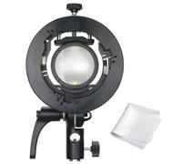 Godox S2 Bowens Mount - Soporte Tipo S para Flash Godox V1 V1-S V1-C V1-N V1-F V1-O AD200Pro AD200 AD300 Pro AD400Pro V860II TT350 Series para Montar Snoot, Softbox, Nido de Abeja