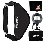 GODOX S2 Soporte de Montaje Bowens Softbox Plegable 60x60cm 24x24in para fotografía de Flash con Flash de Estudio (SGUV6060)