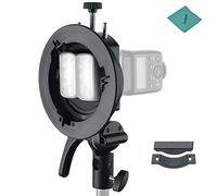 Godox S2 - Soporte para Flash portátil Tipo S Speedlite con Soporte Bowens para Godox V1 Serie V860II Serie TT350 Serie AD400Pro AD200Pro Serie Speedlite Flash