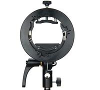 GODOX S2 Speedlite - Soporte para flash de cabeza redonda y cabezal cuadrado AD400PRO V1 AD200PRO AD200 Fresnel Head y H200R Round Head V860II TT685 TT350