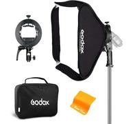 Godox S2 Support Pliable Softbox Kit 24x24 pouces / 60x60 cm Support Bowens pour la Photographie Flash Speedlite