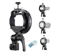 Godox S3 Bowens Mount Bracket S-Type Soporte de Flash | Compacto y Ligero, Inclinación ±90°,Almohadilla para Godox AD200ProII AD300ProII V1Pro V100 V860III TT685II V480
