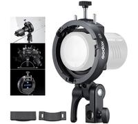 Godox S3 Soporte de Montaje para Flash ( Actualizado) para Godox AD200Pro AD300Pro V1Pro V100 Speedlite, Control de Inclinación Ajustable, Aleación de Aluminio con Montaje Bowens Universal para