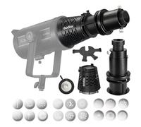 GODOX SA-17 Adaptador con Accesorio de proyección SA-P, diafragma SA-06, Juego de gobos SA-09-001/002/003, Obturador de Encuadre SA-07 para luz de vídeo luz Continua con Mount Bowens