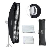 Godox SB-FW - Softbox con rejilla de panal de abeja, 35 x 160 cm, Softbox Rectangular de 14 x 63 pulgadas para flash de estudio, Godox MS300-V, SK400II, SL60 AD400PRO AD600BM