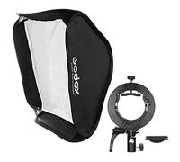Godox SGUV8080 Kit de Accesorios para Flash Incluye Soporte Speedlite S2 y Softbox y Grid, 80cm*80cm, para Flash de Cabeza Redonda y Cuadrada de Godox AD400Pro, V1, AD200, V860II, TT685, TT350