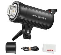 Godox SK400II-V SK400IIV 400Ws 5700±200K Flash, Sistema X Inalámbrico Incorporado 2.4G, Panel LCD Transparente, con Luz de Estilo LED del Estudio Fotográfico Bowens Mount