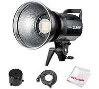 Godox SL-60W 60W CRI95+ Q-90 5600±300K Bowens Mount LED Continuous Video Light con BD-04 puerta de granero, Wirelessly ajustar brillo, 433MHz sistema de agrupación, para grabación de vídeo