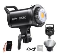 Godox SL100D Daylight LED Video Light, 100W 5600K 32100Lux @1M CRI 96+TLCI 97+ Bowens Mount COB LED Continuous Light, with RC-A6 Remote 8 FX Effects 0-100% Brightness Studio Light
