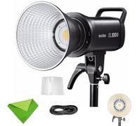 GODOX SL100D Luz de Vídeo LED,100W,5600K,32100 Lux a 1m,CRI 96+,TLCI 97+ | Montura de Bayoneta Bowens,luz Continua,8 Efectos Especiales,Brillo 0-100%,Luz de Estudio de 1,6kg,Varias Opciones de Control