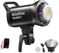 Godox SL60IID Lámpara LED Luz de Día para Estudio de Vídeo, 70W 5600K | 18600 Lumens LED Luz Continua, Control Bluetooth y 8 Efectos FX Lámpara LED con Montura Bowens