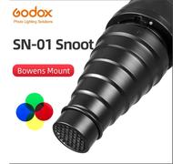 GODOX SN-01 Bowens accesorios de Flash de estudio Snoot grandes accesorios de iluminación de estudio profesionales adecuados para S-Type DE300 SK400 II SN-01