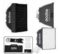 GODOX Softbox Godox EazyFlow Rect - Softbox cuadrado de 40 x 40 cm, modificador portátil de plegado rápido con rejilla, soporte Bowens para flash de estudio y luz de video LED, para fotografía de