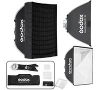 GODOX Softbox Godox EazyFlow Rect - Softbox cuadrado de 60 x 60 cm, modificador portátil de plegado rápido con rejilla, soporte Bowens para flash de estudio y luz de video LED, para retratos y