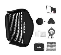 GODOX Softbox Plegable de 80x80cm con Soporte de Cámara S2 S-Type Speedlite Soporte Bowens y Funda de Transporte para Godox V1 AD200Pro AD400Pro AD200 V860II TT685 TT600 Series y Otros Flashes
