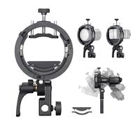 Godox Soporte S3 Flash tipo S con soporte Bowens para Godox AD100 AD200 Pro II AD400 Pro II TT600 TT685II V100 V1 V1Pro TT350S V860III- Soporte Speedlite S2 versión actualizada
