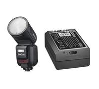 Godox Speedlite V100 + batería adicional Fujifilm