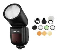 Godox Speedlite V1Pro OM System / Panasonic + kit de accesorios AK-R1