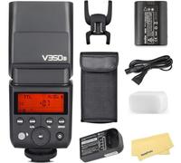 GODOX Speedlite Ving V350S Sony Negro | 500 Full Power, 2.4G TTL GN36 1 8000s HSS, 0.1s-1.7s Tiempo de reciclaje para A7RIII A7RII A7R A58 A99