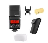 Godox TT350F 2.4G Inalámbrico HSS 1/8000s GN36 Peso 210g TTL Mini Autoflash,Panel LCD 0.1-2.2s Tiempo de Reciclaje,Compatible con Cámaras Fuji X-Pro2 X-T20 X-T1 X-T30 X-Pro1 X-E1 X-A3 X100F X100T etc