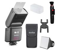 Godox TT350II S Flash TTL Para Sony, Kit con Difusor Cuadrado Adicional | Cabezal Orientable Para Flash De Rebote, Luz De Modelado LED Y Sistema Godox X De 2,4 GHz Para Tus Retratos Y Eventos